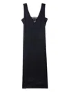 Zadig & Voltaire Lace-trimmed Satin Midi Dress In Blue