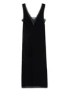 Zadig & Voltaire Lace-trimmed Slip Midi Dress In Black