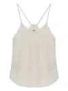 Zadig & Voltaire Lace-trimmed Tank Top In Neutral
