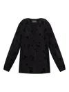 Zadig & Voltaire Tamela Floral Flocked Top In Brown
