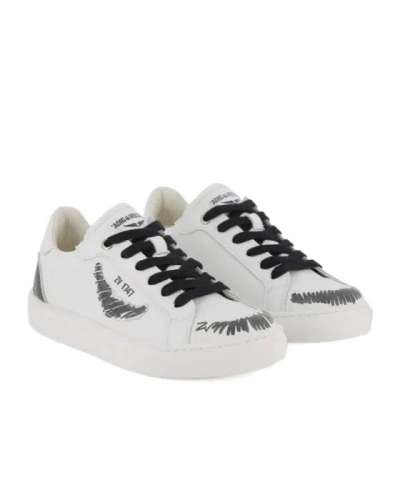 Zadig & Voltaire Lace-up Sneakers In White