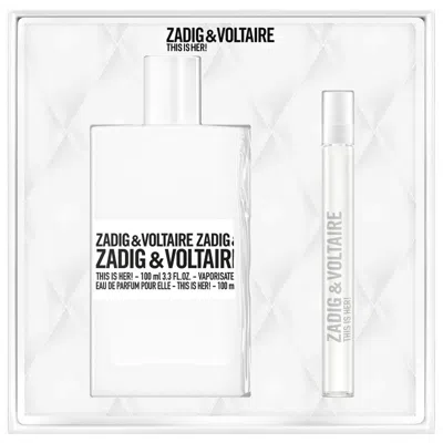 Zadig & Voltaire Ladies This Is Her! Gift Set Fragrances 3423222124304