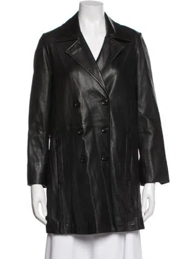 Pre-owned Zadig & Voltaire Lamb Leather Biker Jacket In Black
