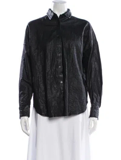 Pre-owned Zadig & Voltaire Lamb Leather Jacket In Black
