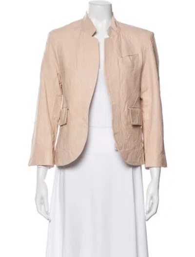 Pre-owned Zadig & Voltaire Lamb Leather Jacket W/ Tags In Neutral