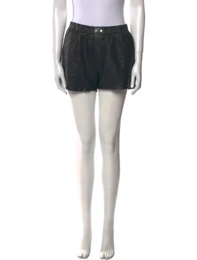Pre-owned Zadig & Voltaire Lamb Leather Mini Skirt In Black
