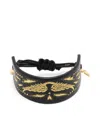 Zadig & Voltaire Large Lenny Logo-plaque Bracelet In Black