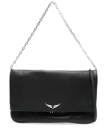 ZADIG & VOLTAIRE LARGE ROCK ETERNAL CLUTCH BAG