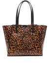 Zadig & Voltaire Le Borderline Leopard-print Tote Bag In Brown