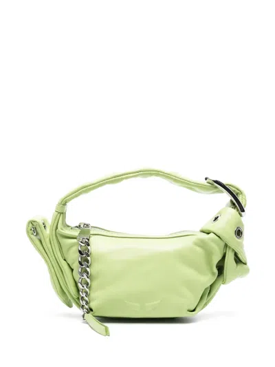 Zadig & Voltaire Le Cecilia Leather Mini Bag In Green