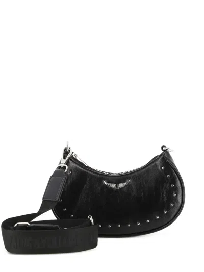 Zadig & Voltaire Kids' Le Cecilia Studded Shoulder Bag In Black