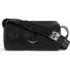 Zadig & Voltaire Le Doudou Vintage Patent Crossbody Bag In Black