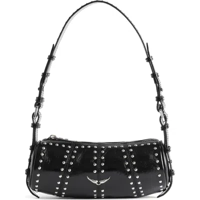 Zadig & Voltaire Le Roudoudou Studded Shoulder Bag In Black