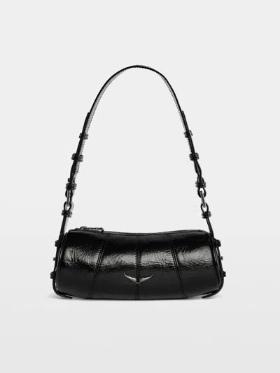 Zadig & Voltaire Le Roudoudou Vintage Patent Bag In Black