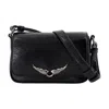 Zadig & Voltaire Le Zazi Cross Body Bag In Black