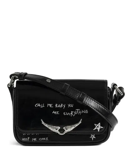 Zadig & Voltaire Le Zazi Vintage Satchel Bag In Black