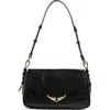 Zadig & Voltaire Le Zouzou Patent Leather Bag In Black