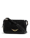 Zadig & Voltaire Le Zouzou Vintage Effect Patent Leather Bag In Black