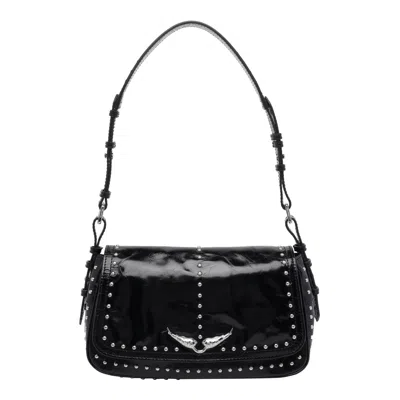 Zadig & Voltaire Le Zouzou Vintage Studs Shoulder Bag In Black