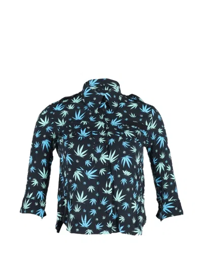 Pre-owned Zadig & Voltaire Leaf-print Shirt In Black