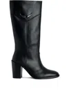Zadig & Voltaire Leather Ankle Boots In Black