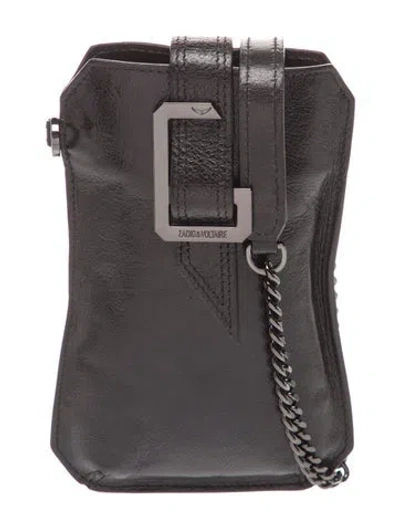 Pre-owned Zadig & Voltaire Leather Backpack In Black