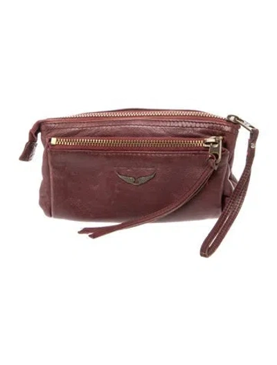 Pre-owned Zadig & Voltaire Leather Belt Bag In Red
