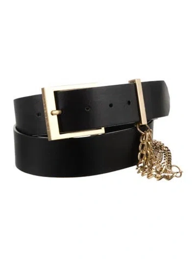 Pre-owned Zadig & Voltaire Leather Belt In Black