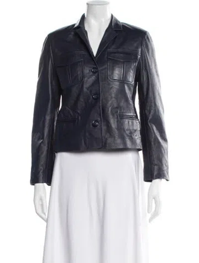 Pre-owned Zadig & Voltaire Leather Biker Jacket In Black