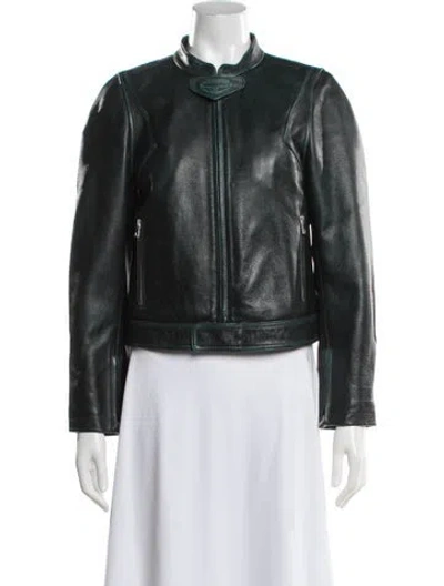 Pre-owned Zadig & Voltaire Leather Biker Jacket In Black