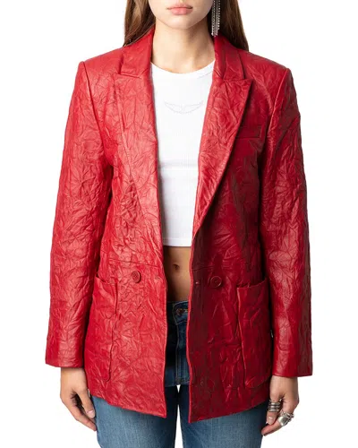 ZADIG & VOLTAIRE ZADIG & VOLTAIRE LEATHER BLAZER