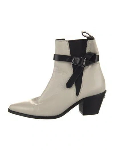 Pre-owned Zadig & Voltaire Leather Boots In Neutrals