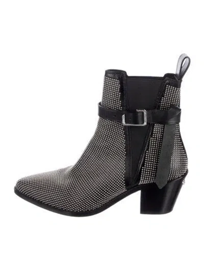 Pre-owned Zadig & Voltaire Leather Chelsea Boots In Black