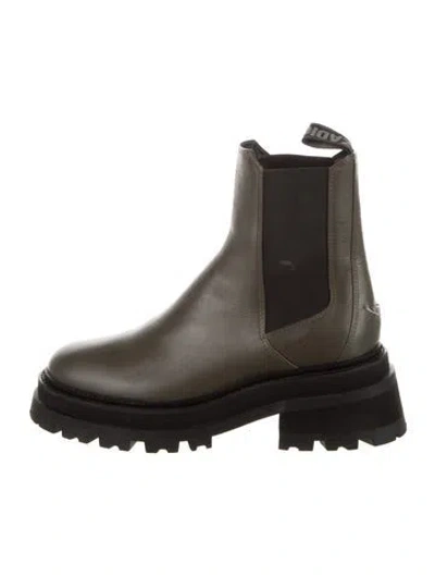 Pre-owned Zadig & Voltaire Leather Chelsea Boots In Black