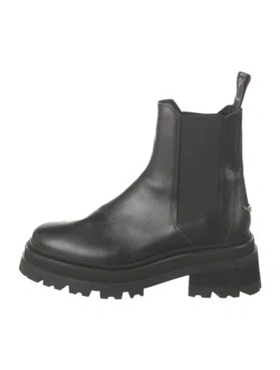 Pre-owned Zadig & Voltaire Leather Chelsea Boots In Black
