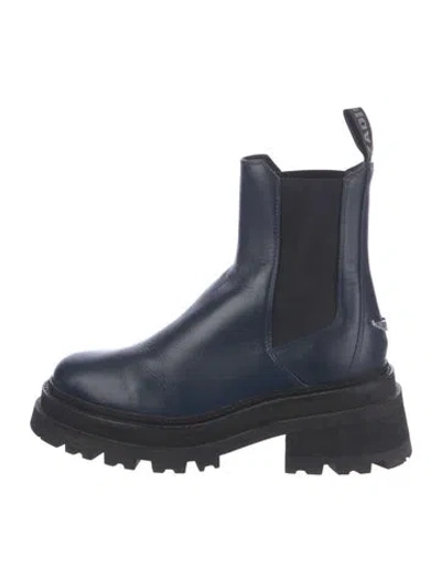 Pre-owned Zadig & Voltaire Leather Chelsea Boots In Blue