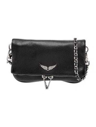 Pre-owned Zadig & Voltaire Leather Clutch In Black