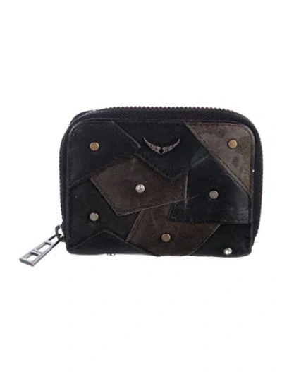 Pre-owned Zadig & Voltaire Leather Compact Wallet In Multi