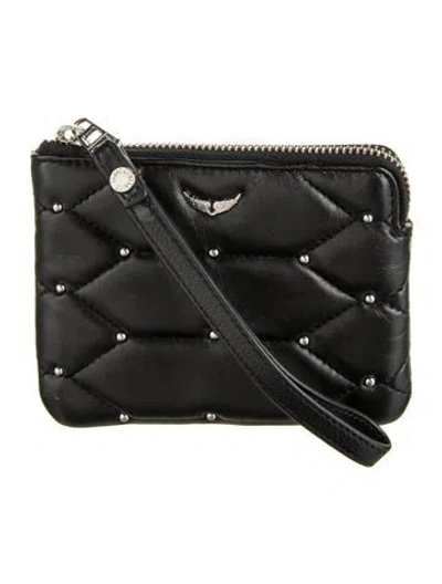 Pre-owned Zadig & Voltaire Leather Crossbody Bag In Black