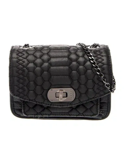 Pre-owned Zadig & Voltaire Leather Crossbody Bag In Black