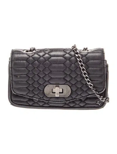 Pre-owned Zadig & Voltaire Leather Crossbody Bag In Black