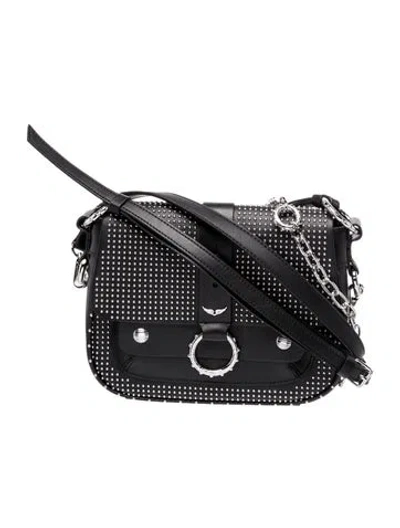 Pre-owned Zadig & Voltaire Leather Crossbody Bag In Black