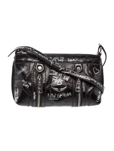 Pre-owned Zadig & Voltaire Leather Crossbody Bag In Black