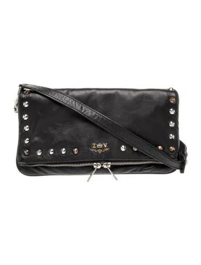 Pre-owned Zadig & Voltaire Leather Crossbody Bag In Gray