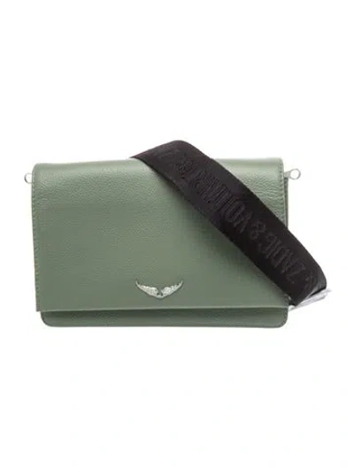 Pre-owned Zadig & Voltaire Leather Crossbody Bag In Green