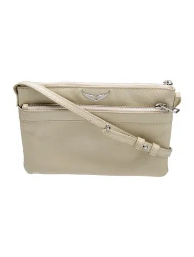 Pre-owned Zadig & Voltaire Leather Crossbody Bag In Neutral