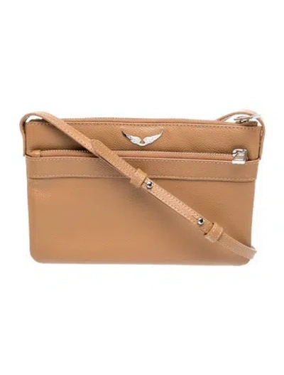 Pre-owned Zadig & Voltaire Leather Crossbody Bag In Neutral
