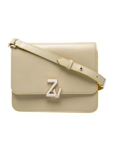 Pre-owned Zadig & Voltaire Leather Crossbody Bag In Neutral