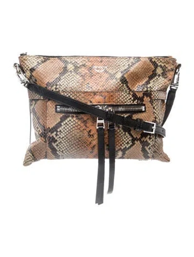 Pre-owned Zadig & Voltaire Leather Crossbody Bag In Neutral