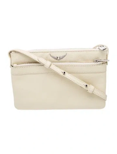 Pre-owned Zadig & Voltaire Leather Crossbody Bag In Neutral